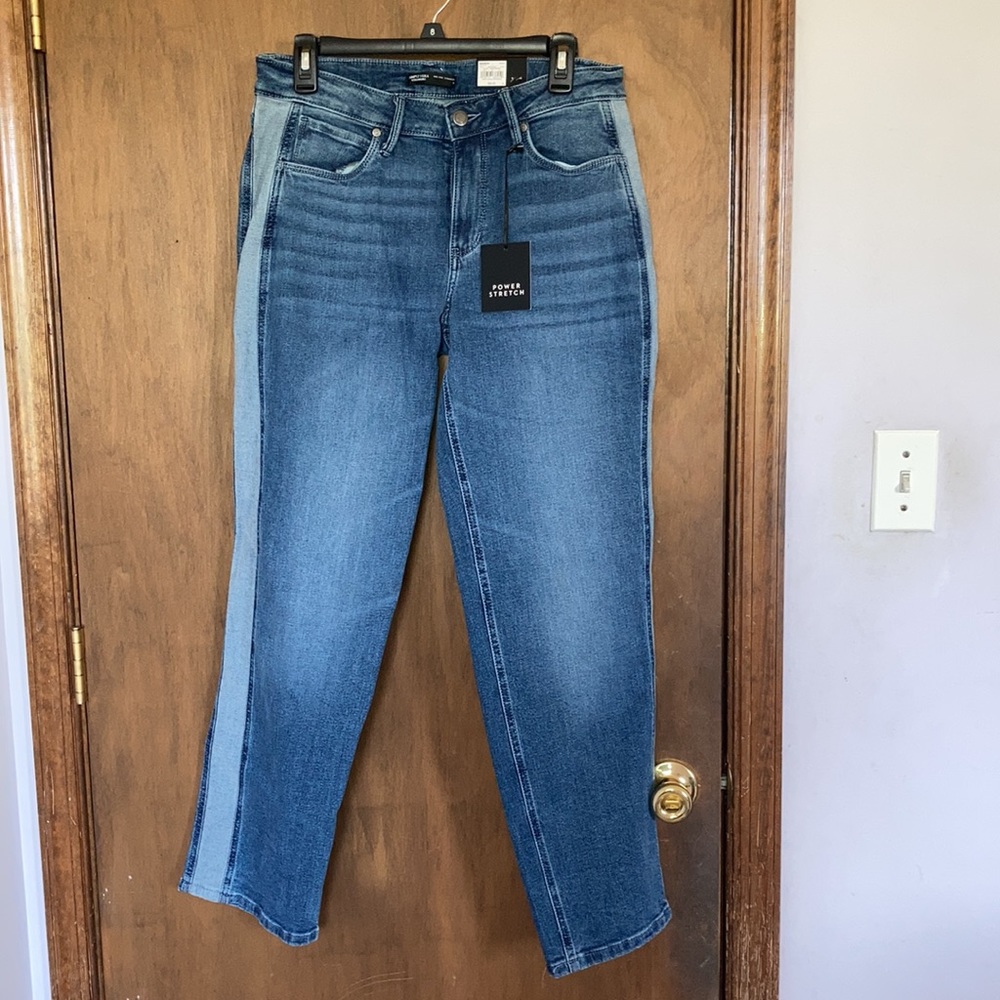 Simply Vera Vera Wang jean straight power stretch jean with side stripe 6 or 14 - Picture 9 of 17